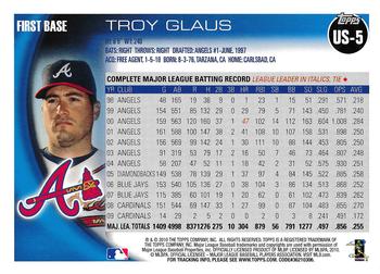 2010 Topps Update Troy Glaus US-5 Atlanta Braves