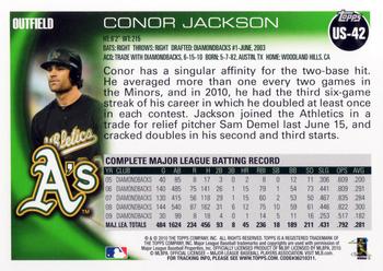 2010 Topps Update Conor Jackson US-42 Oakland Athletics