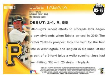 2010 Topps Update Jose Tabata RD US-76 Pittsburgh Pirates