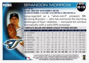 2010 Topps Update Brandon Morrow US-116 Toronto Blue Jays
