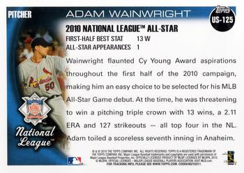 2010 Topps Update Adam Wainwright AS US-125 St. Louis Cardinals