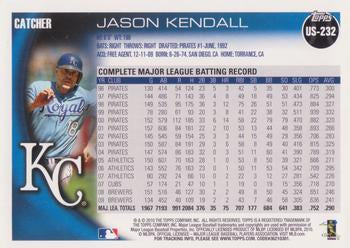 2010 Topps Update Jason Kendall US-232 Kansas City Royals