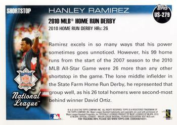 2010 Topps Update Hanley Ramirez HRD US-279 Florida Marlins