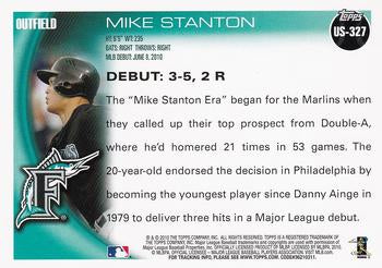 2010 Topps Update Mike Stanton RD US-327 Florida Marlins