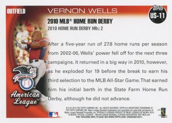 2010 Topps Update Vernon Wells HRD US-11 Toronto Blue Jays