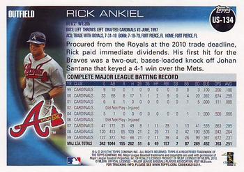 2010 Topps Update Rick Ankiel US-134 Atlanta Braves
