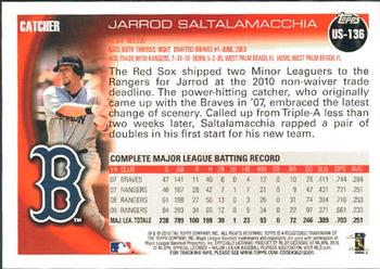 2010 Topps Update Jarrod Saltalamacchia US-136 Boston Red Sox