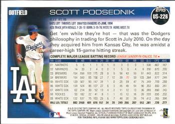 2010 Topps Update Scott Podsednik US-226 Los Angeles Dodgers