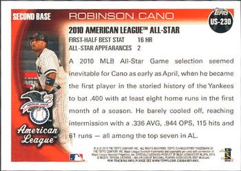 2010 Topps Update Robinson Cano AS US-230 New York Yankees