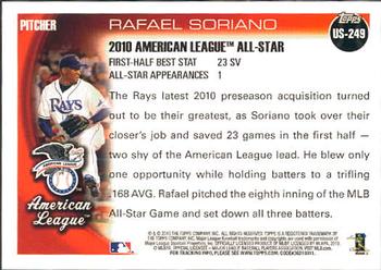 2010 Topps Update Rafael Soriano AS US-249 Tampa Bay Rays