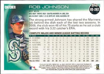 2010 Topps Update Rob Johnson US-262 Seattle Mariners
