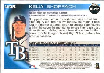 2010 Topps Update Kelly Shoppach US-292 Tampa Bay Rays