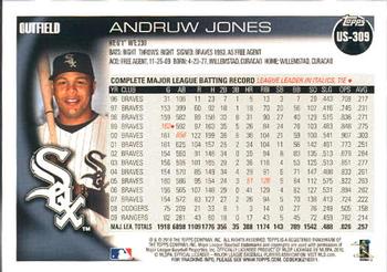 2010 Topps Update Andruw Jones US-309 Chicago White Sox