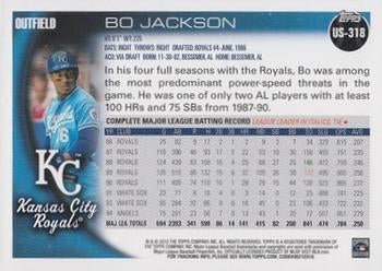 2010 Topps Update Bo Jackson SP, VAR US-318b Kansas City Royals