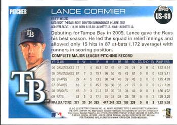 2010 Topps Update Lance Cormier US-69 Tampa Bay Rays