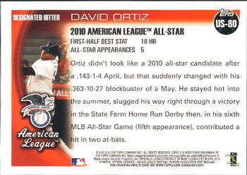 2010 Topps Update David Ortiz AS US-80 Boston Red Sox