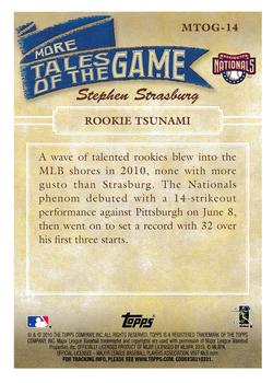 2010 Topps More Tales of the Game #MTOG-14 "Rookie Tsunami"