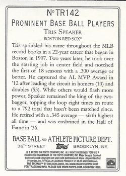 2010 Topps Turkey Red #TR142 #TRis Speaker Boston Red Sox