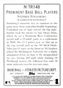 2010 Topps Turkey Red #TR148 Stephen S#TRasburg Washington Nationals