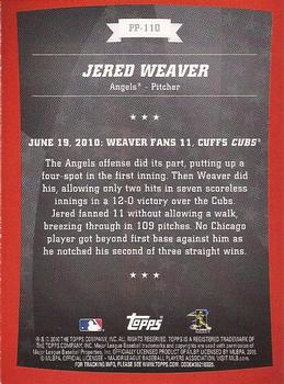2010 Topps Peak Performance #PP-110 Jered Weaver