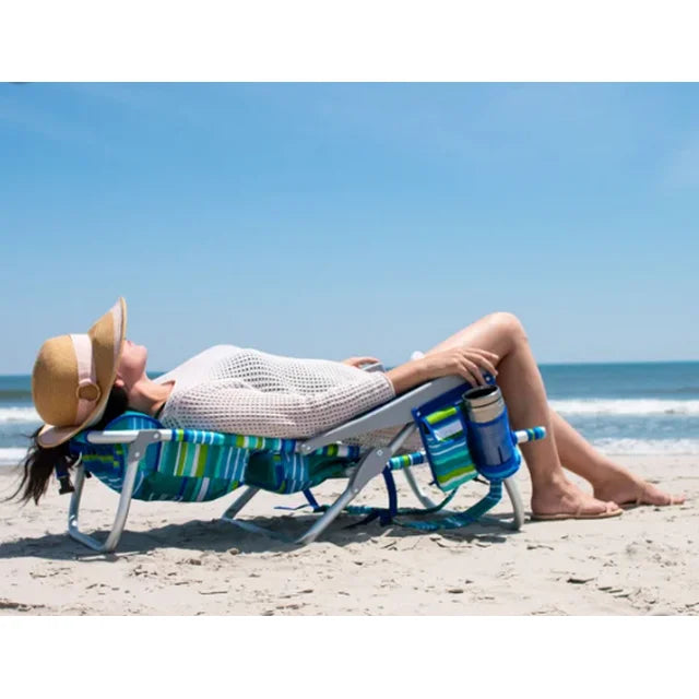 Tommy Bahama Beach Chair - Aqua Stripes - Open Box