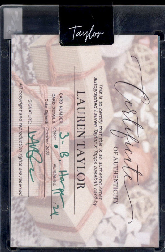 2022 Topps x Lauren Taylor #3 Bryce Harper