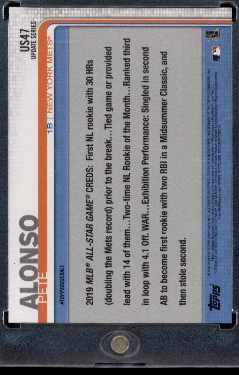 2019 Topps Update #US47 Pete Alonso 150th Anniversary