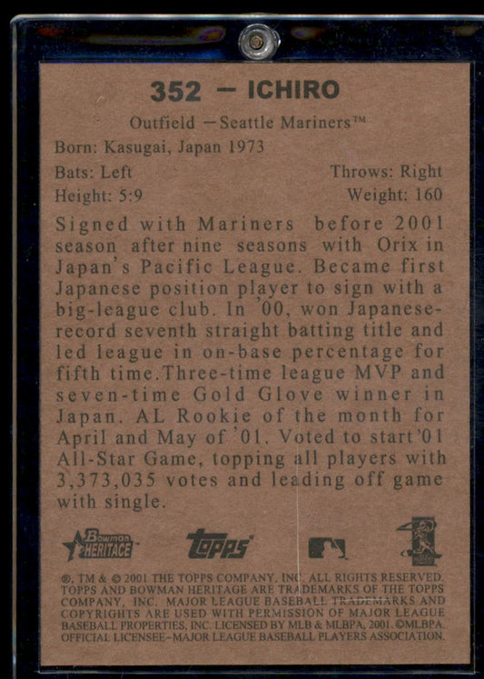 2001 Bowman Heritage #352 Ichiro