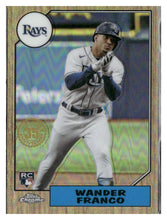 تحميل الصورة إلى عارض المعرض، 2022 Topps Chrome #87BC-13 Wander Franco 1987 Topps Baseball 35th Anniversary