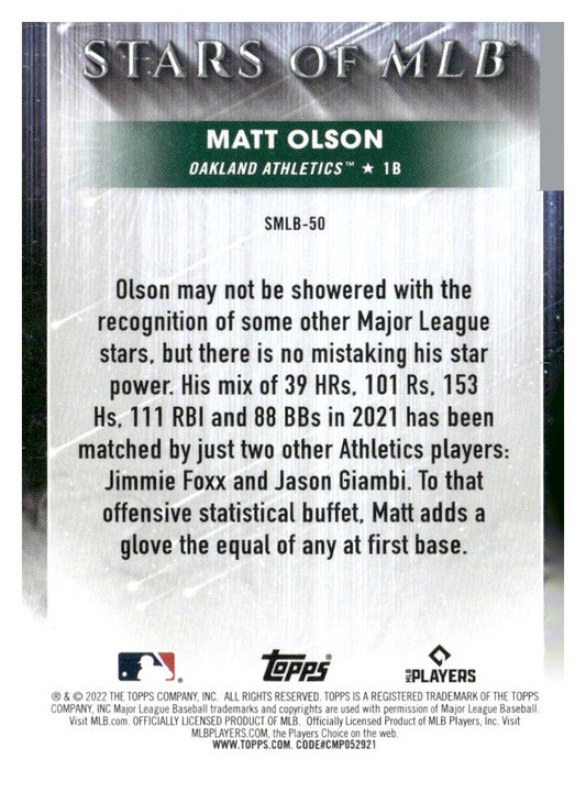 2022 Topps #SMLB-50 Matt Olson Stars of MLB