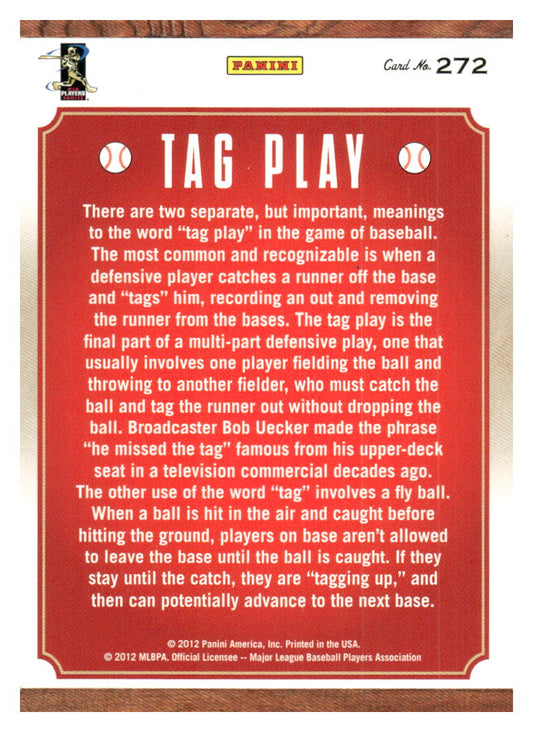 2012 Panini Triple Play #272 Tag Play