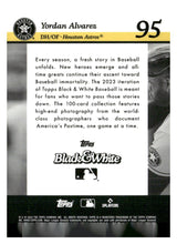 将图片加载到图库查看器,2023 Topps Black & White #95 Yordan Alvarez Sepia Filter #/75