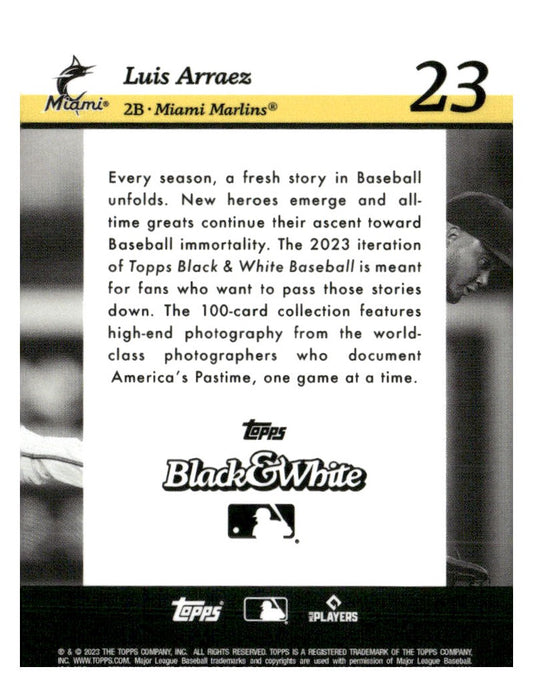 2023 Topps Black & White #23 Luis Arraez