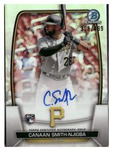 تحميل الصورة إلى عارض المعرض، 2023 Bowman #CRA-CS Canaan Smith-Njigba Chrome Rookie Autographs Refractor #/499
