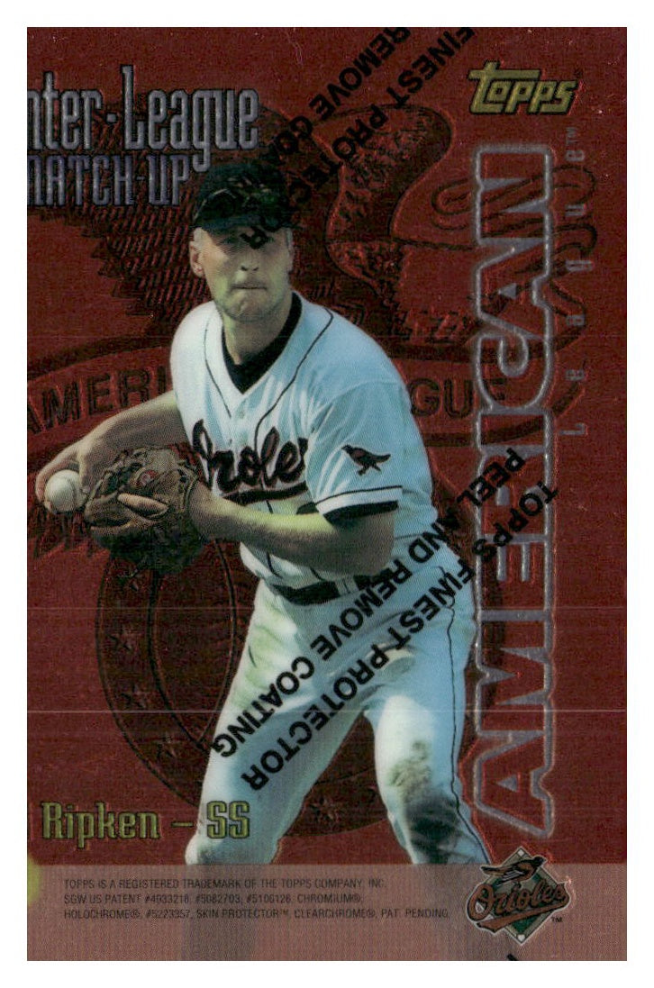 1997 Topps #ILM12 Gregg Jefferies / Cal Ripken Inter-League Match-Up Finest