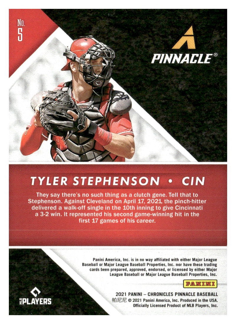 2021 Panini Chronicles #5 Tyler Stephenson Pinnacle
