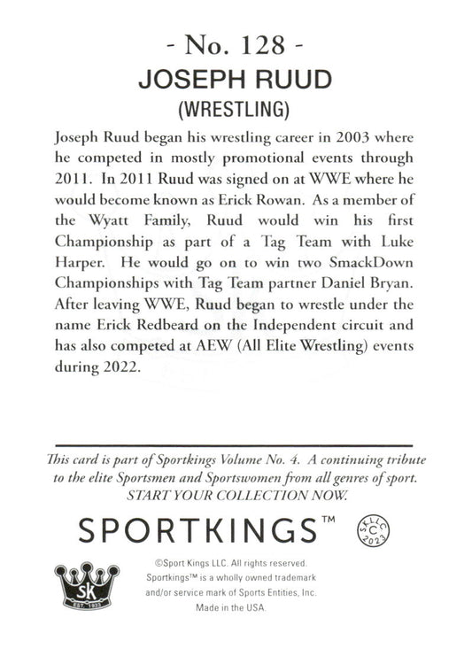 2023 Sportkings Volume 4 #128 Joseph Ruud Light Blue