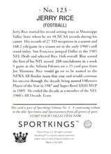 将图片加载到图库查看器,2023 Sportkings Volume 4 #123 Jerry Rice Light Blue