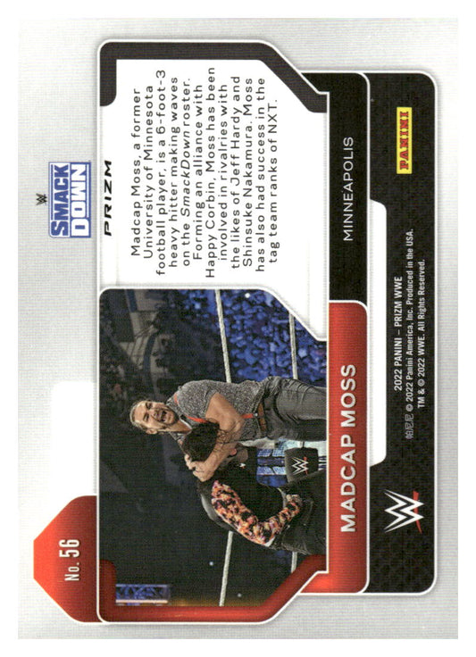 2022 Panini Prizm WWE #56 Madcap Moss Red, White and Blue