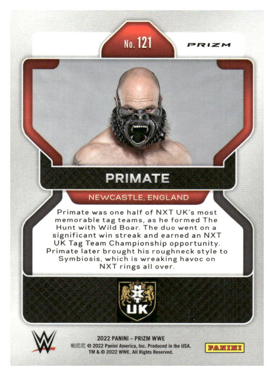 2022 Panini Prizm WWE #121 Primate Red, White and Blue