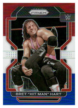 تحميل الصورة إلى عارض المعرض، 2022 Panini Prizm WWE #198 Bret The Hit Man Hart Red, White and Blue