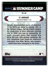将图片加载到图库查看器,2021 Bowman Chrome #SC-30 CJ Abrams 2020 Summer Camp Atomic Refractor #/150