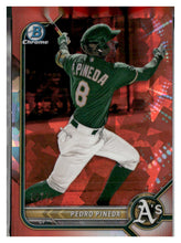تحميل الصورة إلى عارض المعرض، 2022 Bowman Chrome Sapphire Edition #BCP-241 Pedro Pineda Prospects Orange #/75