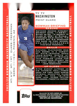 将图片加载到图库查看器,2021-22 Bowman University #2K3B-5 Ty Ty Washington 2003 Bowman