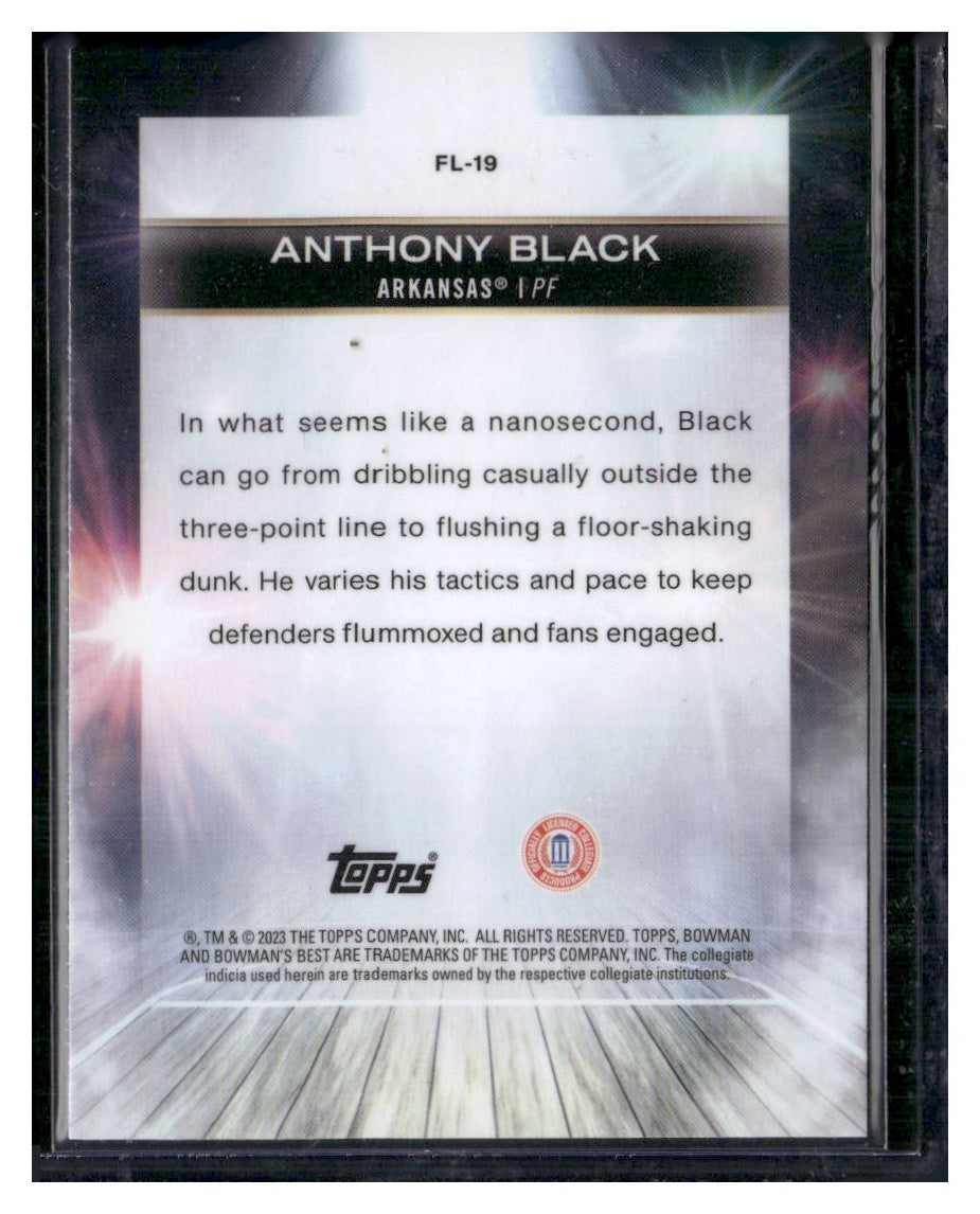 2022-23 Bowman University Best #FL-19 Anthony Black Flashing Lights