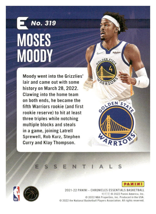 2021-22 Panini Chronicles #319 Moses Moody