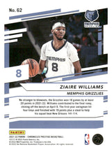 将图片加载到图库查看器,2021-22 Panini Chronicles #62 Ziaire Williams