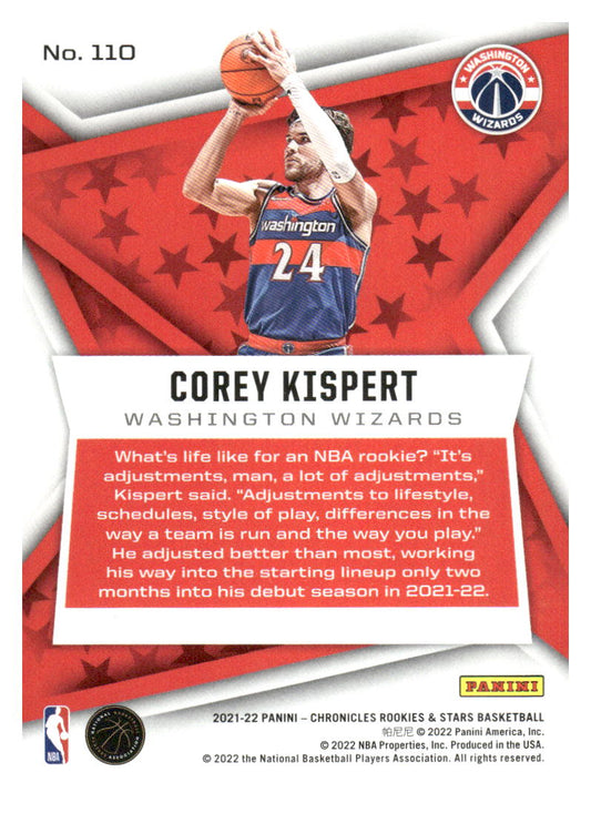 2021-22 Panini Chronicles #110 Corey Kispert