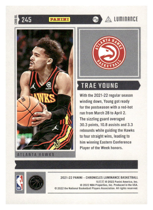 2021-22 Panini Chronicles #245 Trae Young