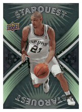 将图片加载到图库查看器,2008-09 Upper Deck First Edition #SQ-8 Tim Duncan StarQuest Green